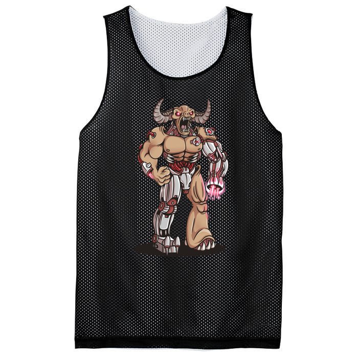 Tyrant Cyberdemon Fanart Mesh Reversible Basketball Jersey Tank