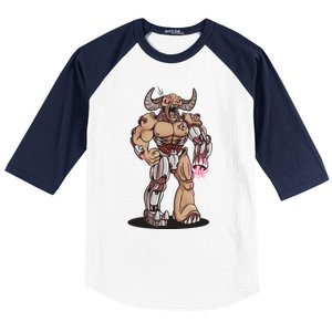 Tyrant Cyberdemon Fanart Baseball Sleeve Shirt