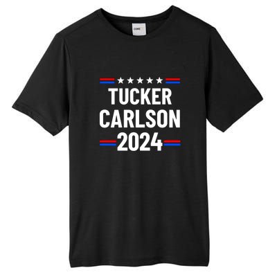 Tucker Carlson For President 2024 Tall Fusion ChromaSoft Performance T-Shirt