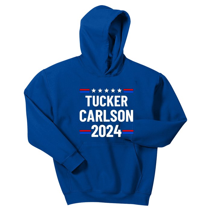 Tucker Carlson For President 2024 Kids Hoodie