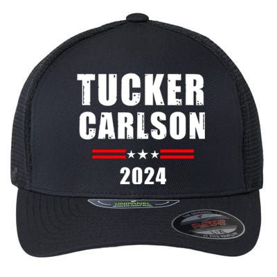 Tucker Carlson For President 2024 Flexfit Unipanel Trucker Cap