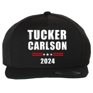 Tucker Carlson For President 2024 Wool Snapback Cap