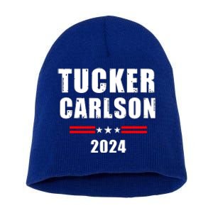 Tucker Carlson For President 2024 Short Acrylic Beanie