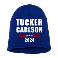 Tucker Carlson For President 2024 Short Acrylic Beanie