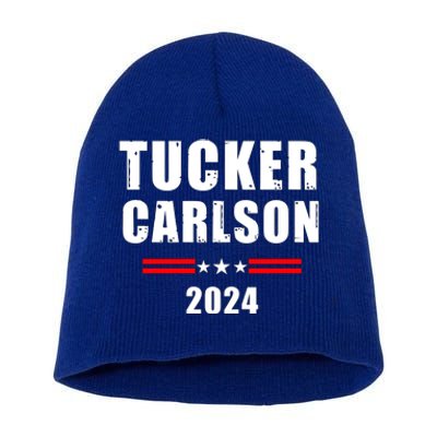 Tucker Carlson For President 2024 Short Acrylic Beanie