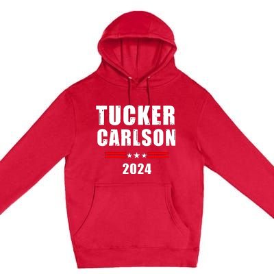 Tucker Carlson For President 2024 Premium Pullover Hoodie