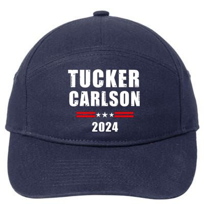 Tucker Carlson For President 2024 7-Panel Snapback Hat