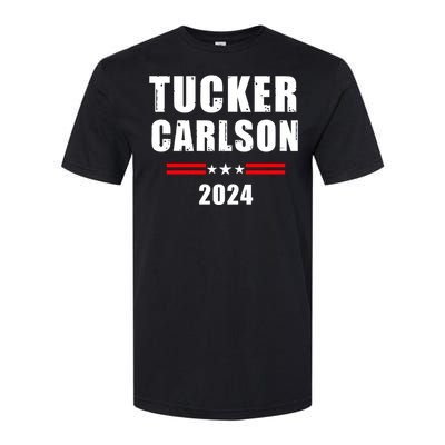 Tucker Carlson For President 2024 Softstyle CVC T-Shirt