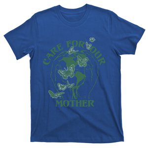 Trendy Care For Your Mother Hands Holding Earth Gift T-Shirt