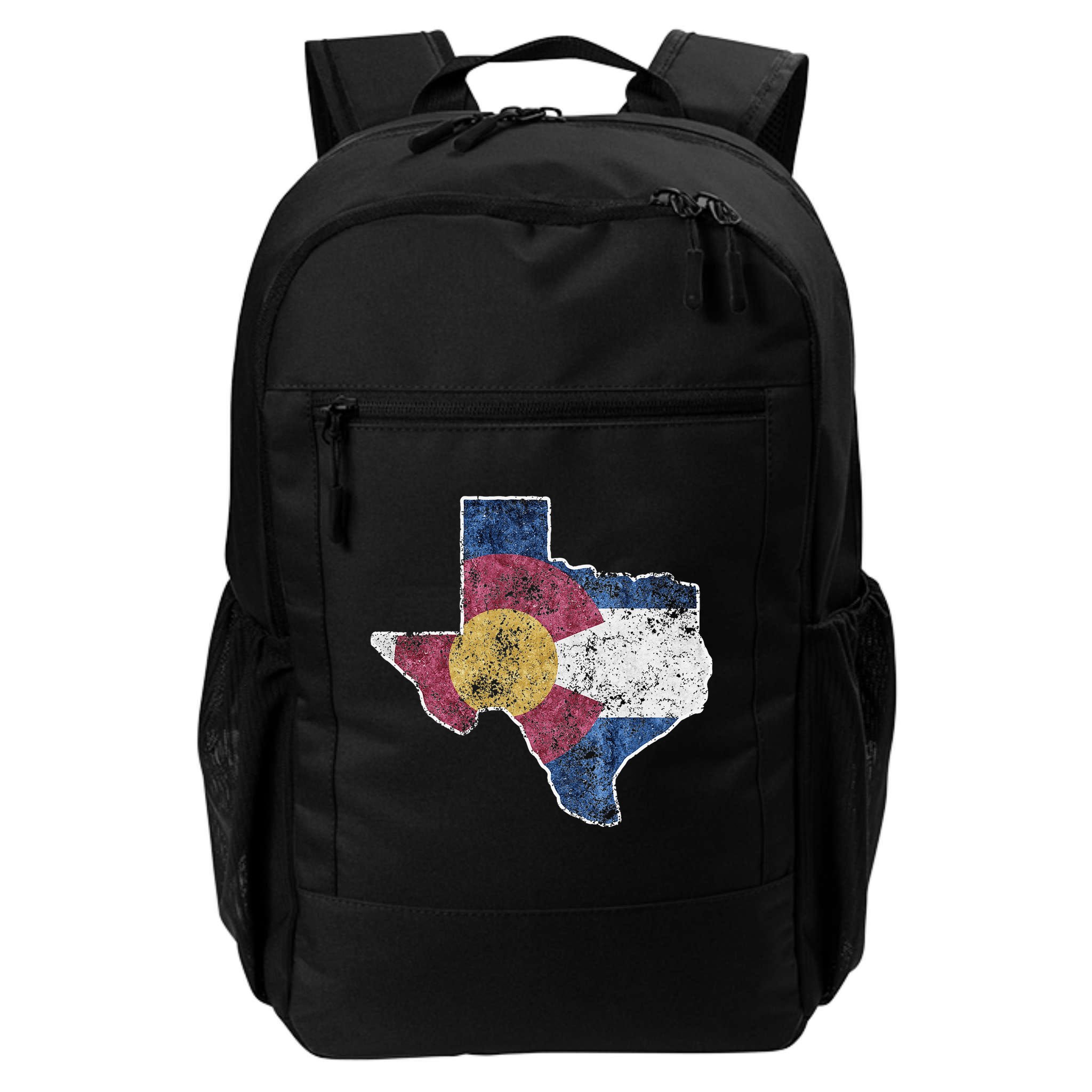Texas Colorado Flag Family USA Home State Backpack
