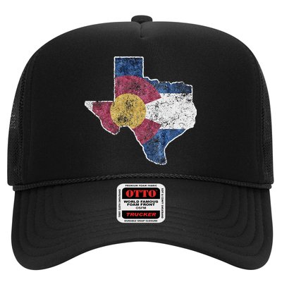 Texas Colorado Flag Family USA Home State Trucker Hat