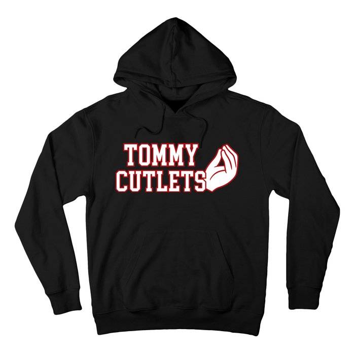 Tommy Cutlets Football Quarterback Ny Italian Hand Gesture Hoodie