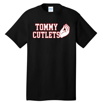 Tommy Cutlets Football Quarterback Ny Italian Hand Gesture Tall T-Shirt