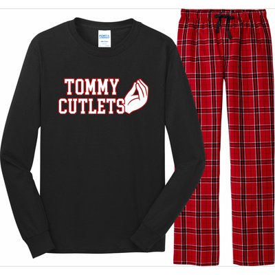 Tommy Cutlets Football Quarterback Ny Italian Hand Gesture Long Sleeve Pajama Set