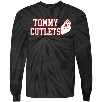 Tommy Cutlets Football Quarterback Ny Italian Hand Gesture Tie-Dye Long Sleeve Shirt