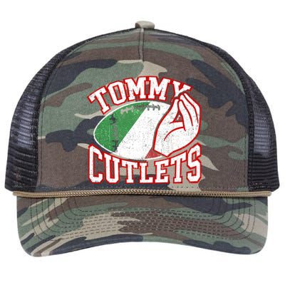 Tommy Cutlets Football Quarterback Ny Italian Hand Gesture Retro Rope Trucker Hat Cap