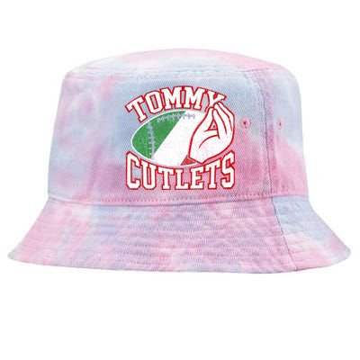 Tommy Cutlets Football Quarterback Ny Italian Hand Gesture Tie-Dyed Bucket Hat