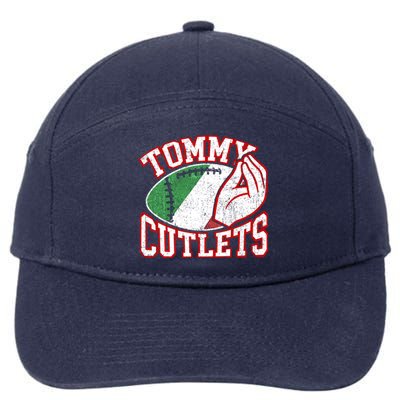 Tommy Cutlets Football Quarterback Ny Italian Hand Gesture 7-Panel Snapback Hat