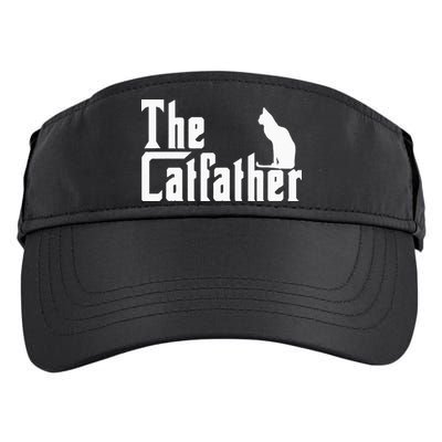 The Catfather Funny Cat Dad Father Lover Adult Drive Performance Visor