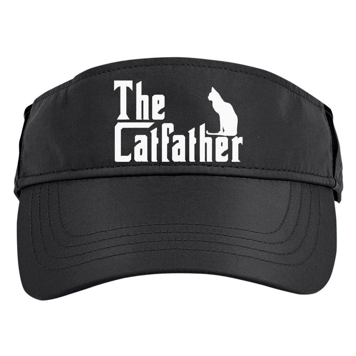 The Catfather Funny Cat Dad Father Lover Adult Drive Performance Visor