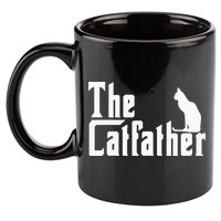 The Catfather Funny Cat Dad Father Lover 11oz C Handle Ceramic Mug