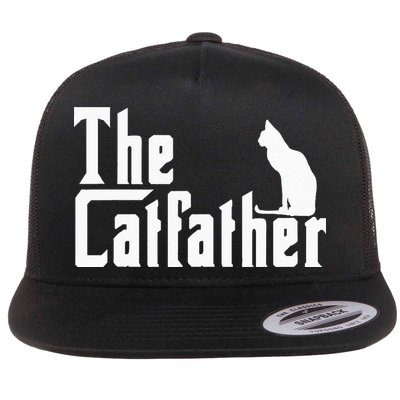 The Catfather Funny Cat Dad Father Lover Flatbill Hat