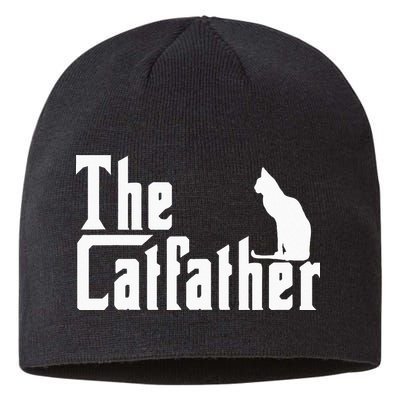 The Catfather Funny Cat Dad Father Lover Sustainable Beanie
