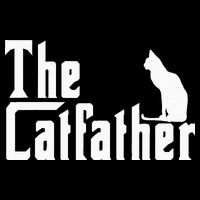 The Catfather Funny Cat Dad Father Lover Youth Performance Sprint T-Shirt