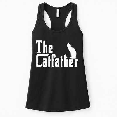 The Catfather Funny Cat Dad Father Lover Womens Tank Top