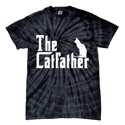 The Catfather Funny Cat Dad Father Lover Tie-Dye T-Shirt