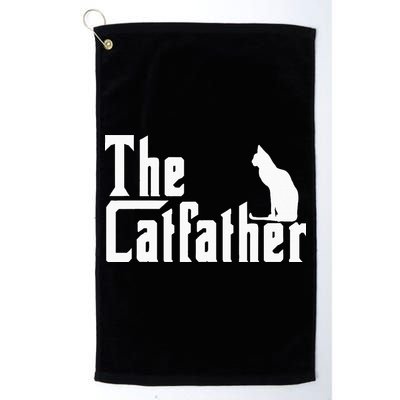 The Catfather Funny Cat Dad Father Lover Golf Towel