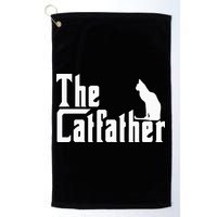 The Catfather Funny Cat Dad Father Lover Golf Towel
