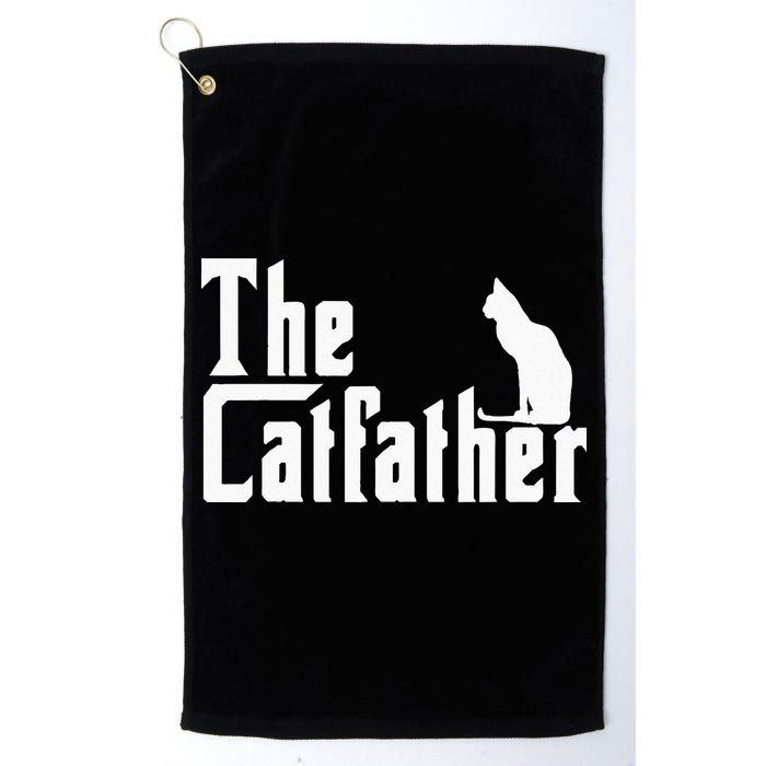 The Catfather Funny Cat Dad Father Lover Golf Towel