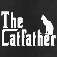 The Catfather Funny Cat Dad Father Lover Golf Towel
