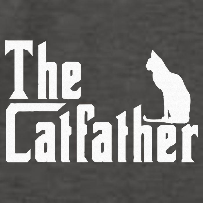 The Catfather Funny Cat Dad Father Lover Vector Backpack