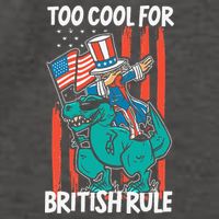 Too Cool For British Rule 4th Of July American Dinosaur Vector Backpack