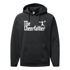 The Cheer Father Funny Cheerleader Father Dad Gift Performance Fleece Hoodie