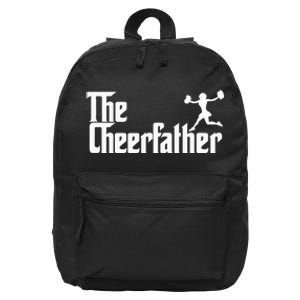 The Cheer Father Funny Cheerleader Father Dad Gift 16 in Basic Backpack