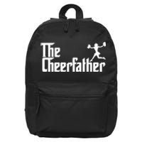 The Cheer Father Funny Cheerleader Father Dad Gift 16 in Basic Backpack