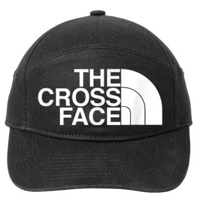 The Cross Face Wrestling Funny Gift 7-Panel Snapback Hat