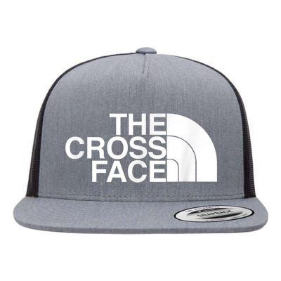 The Cross Face Wrestling Funny Gift Flat Bill Trucker Hat