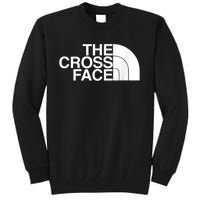 The Cross Face Wrestling Funny Gift Tall Sweatshirt