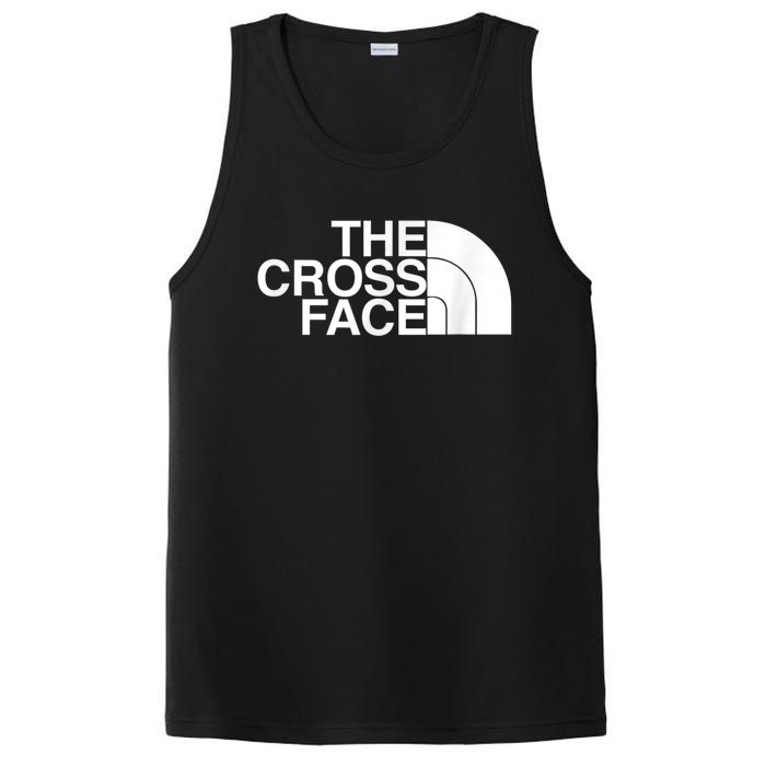 The Cross Face Wrestling Funny Gift PosiCharge Competitor Tank