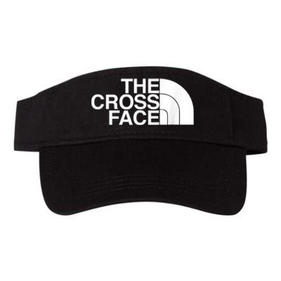 The Cross Face Wrestling Funny Gift Valucap Bio-Washed Visor