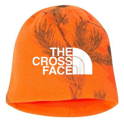 The Cross Face Wrestling Funny Gift Kati - Camo Knit Beanie