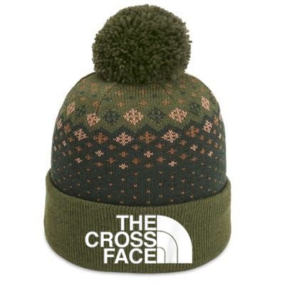 The Cross Face Wrestling Funny Gift The Baniff Cuffed Pom Beanie