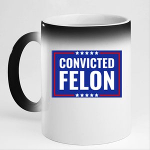 Trump Convicted Felon 11oz Black Color Changing Mug