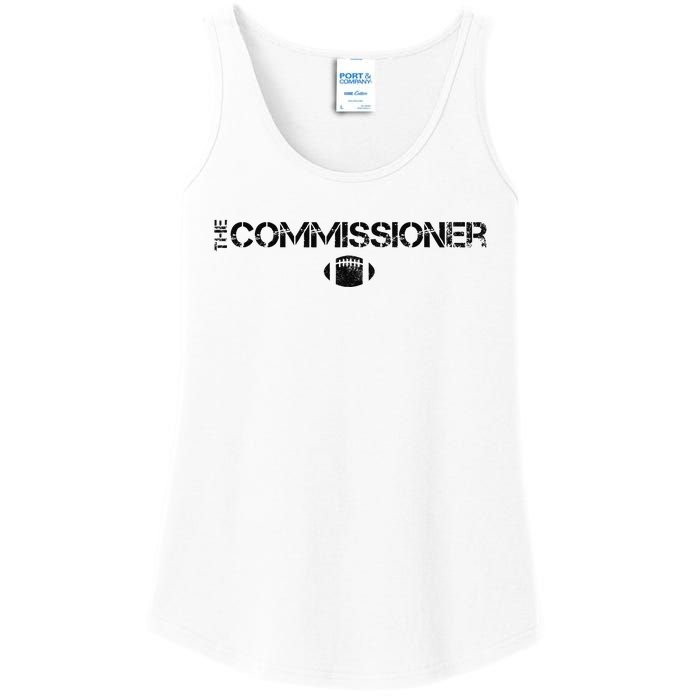 The Commissioner Fantasy Football Draft Vintage Ladies Essential Tank