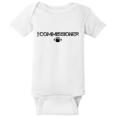 The Commissioner Fantasy Football Draft Vintage Baby Bodysuit