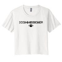 The Commissioner Fantasy Football Draft Vintage Women's Crop Top Tee